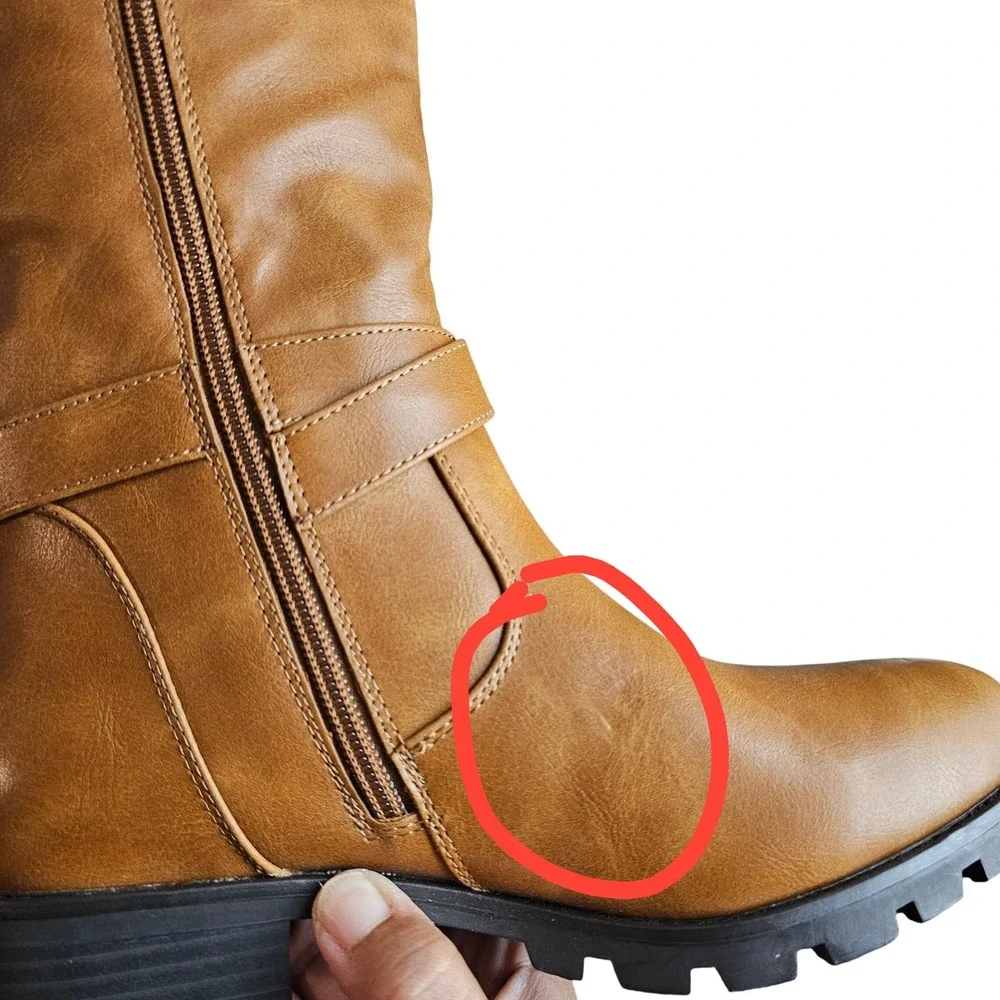 Croft and Barrow Snare Drum Riding Boots Tan Size 6 New